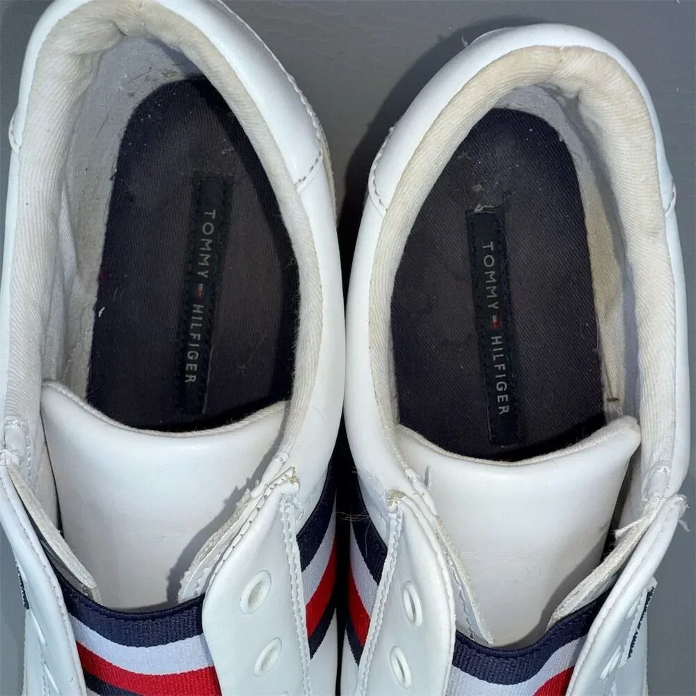 Tommy‎ Hilfiger Women's White Slip-On Sneakers Casual Flats 9